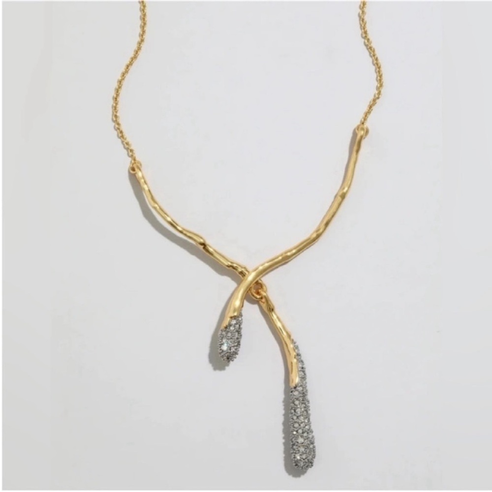 ALEXIS BITTAR • ⭐️ Solanales Gold Crystal Cascade Necklace
